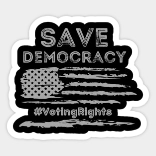 Save Democracy Sticker